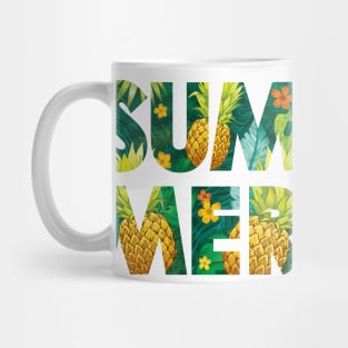 Summer Fonts Typography Mug